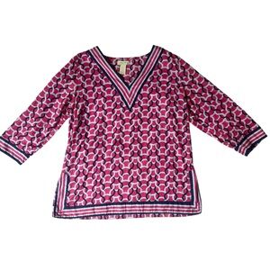 Caribbean Joe Women’s Tunic Top Size Large